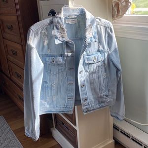Distressed Jean jacket